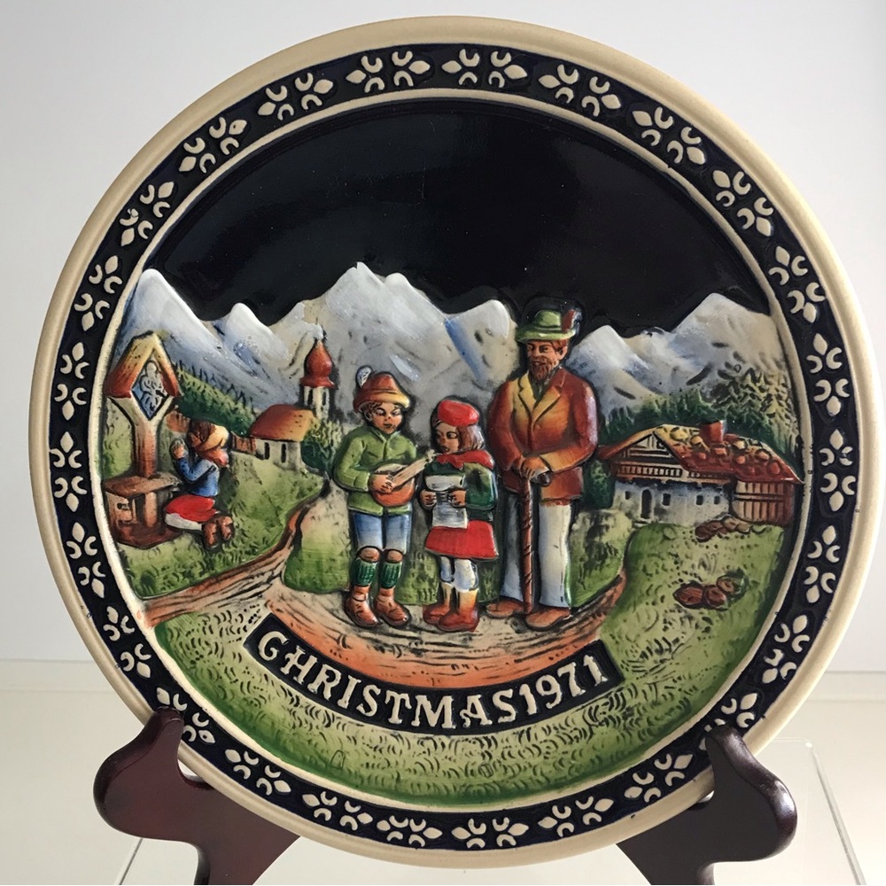 1971 Schmidt Design Bavarian Embossed Plate - Limited First Edition-Collectible
